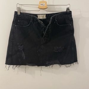 Free people mini denim skirt